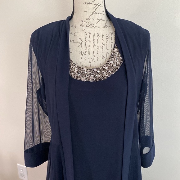 R & M Richards Navy Blue cocktail dress - Picture 3 of 7